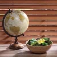 Decorative Tabletop Globe Large, Black   564289331